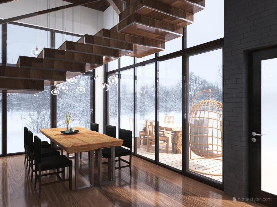 Winter retreat 3d design renderings