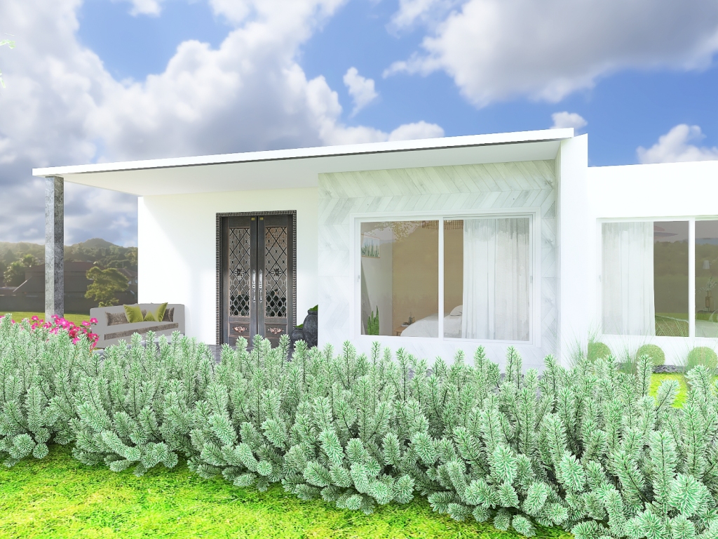 boho house 3d design renderings