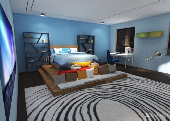dream child bedroom project Design Rendering