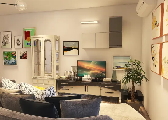 Mini appartamento italiano Design Rendering