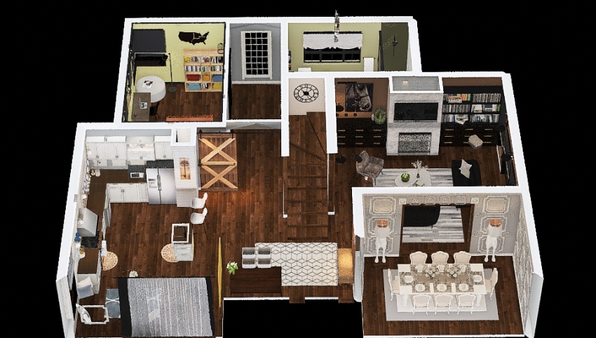 Industrial Farmhouse (Downstairs) 3d design picture 150.66