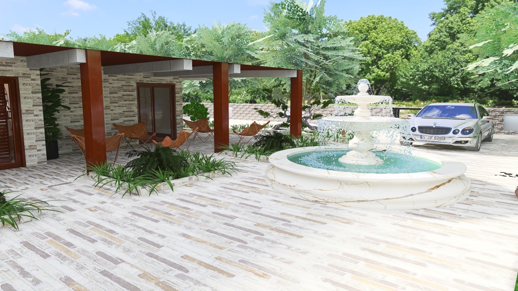 Traditional StyleOther Rustic villetta a mattoncino ColorScemeOther WarmTones Beige 3d design renderings