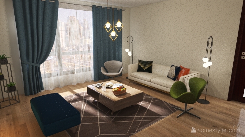 Small Apartment Interior Design Render
