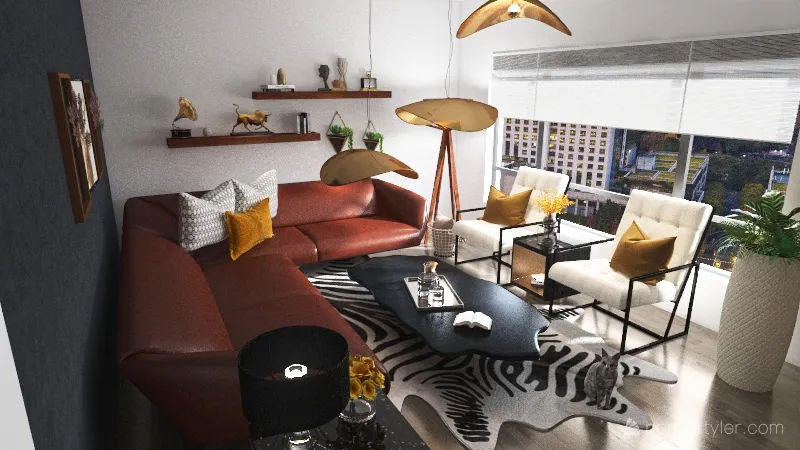 living room II 3d design renderings