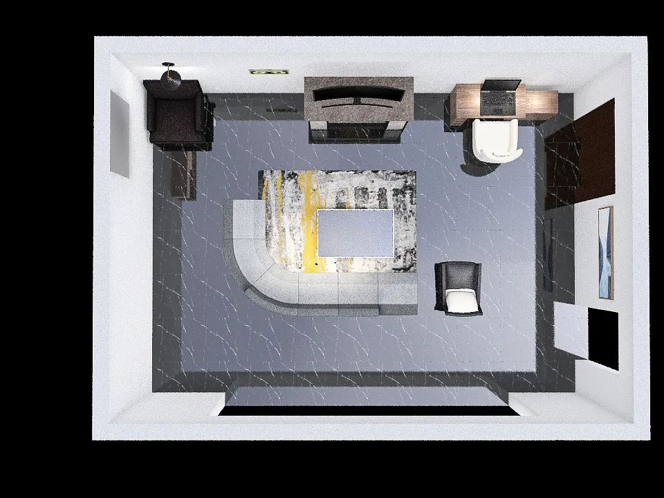 Living Room Plan 3d design renderings