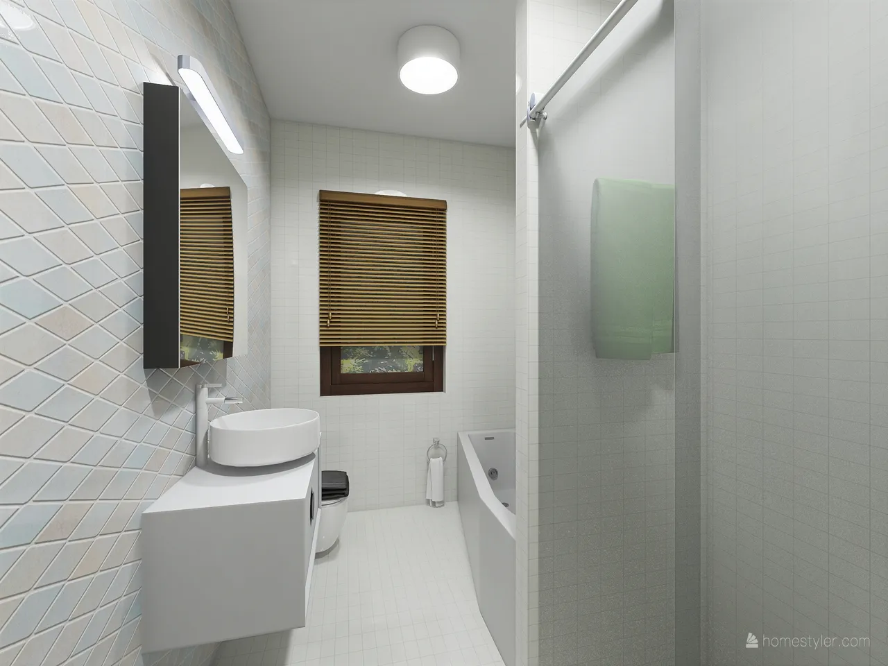 Bathroom 3d design renderings