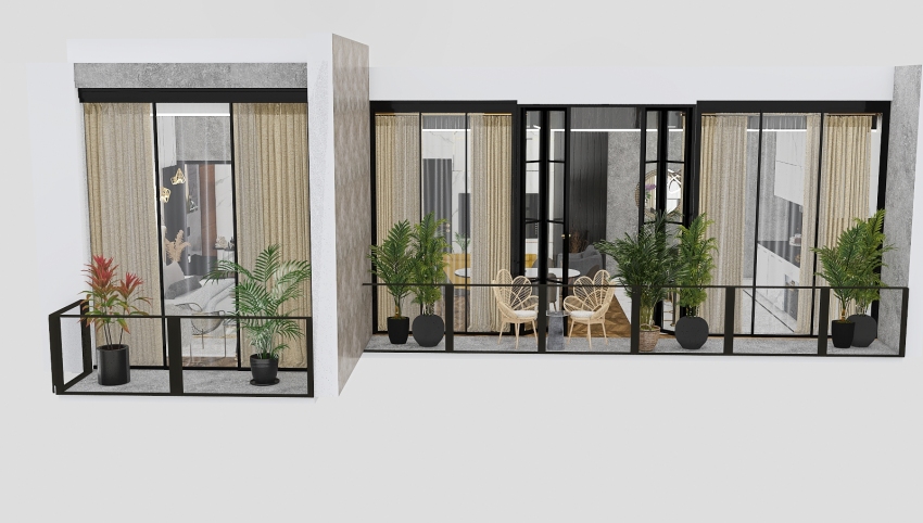 A Tropical Forest Apartment III 3d design picture 86.87