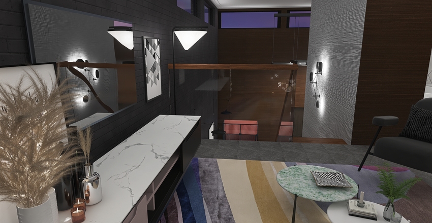 Loft apartment in the City Interior Design Render