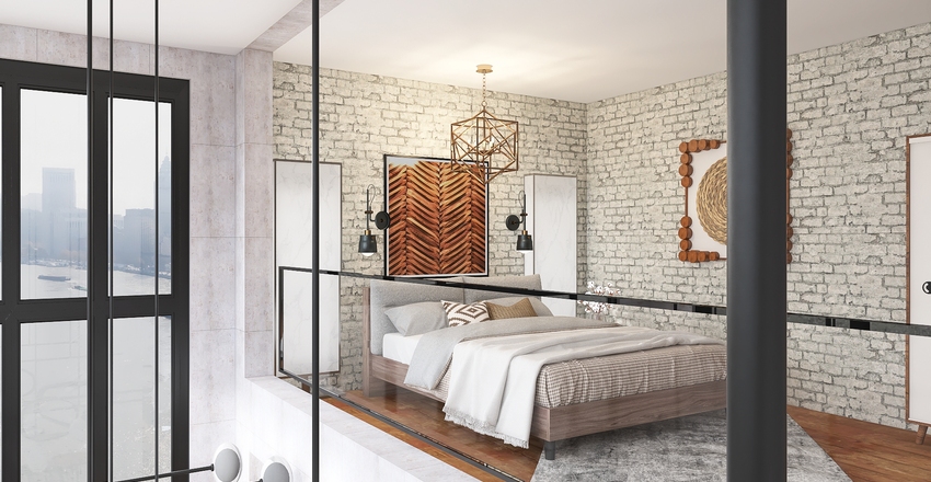 Downtown Loft Interior Design Render