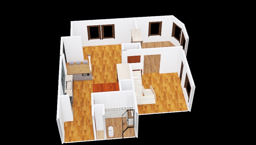 Assumed Original Floor Plan 3d design picture 90.54