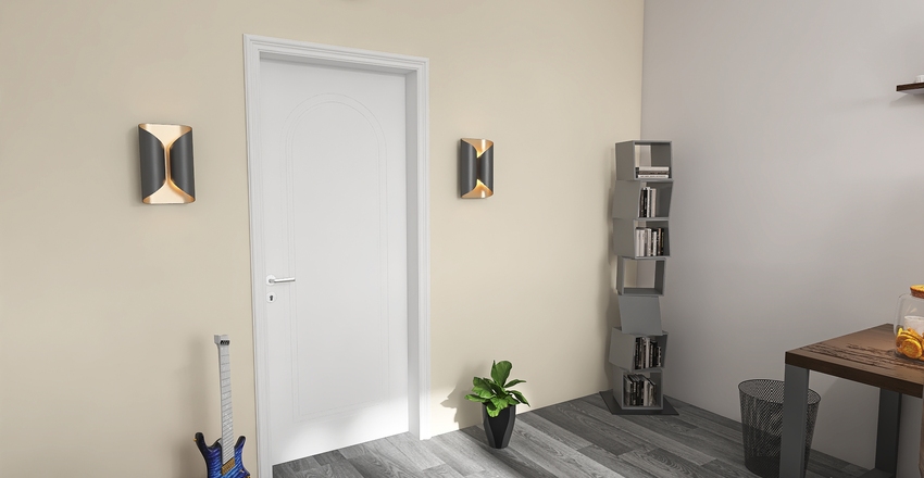 NY College Student Music Studio Interior Design Render