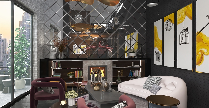 Loft apartment in the City Interior Design Render