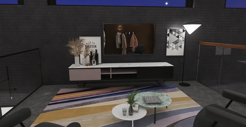 Loft apartment in the City Interior Design Render