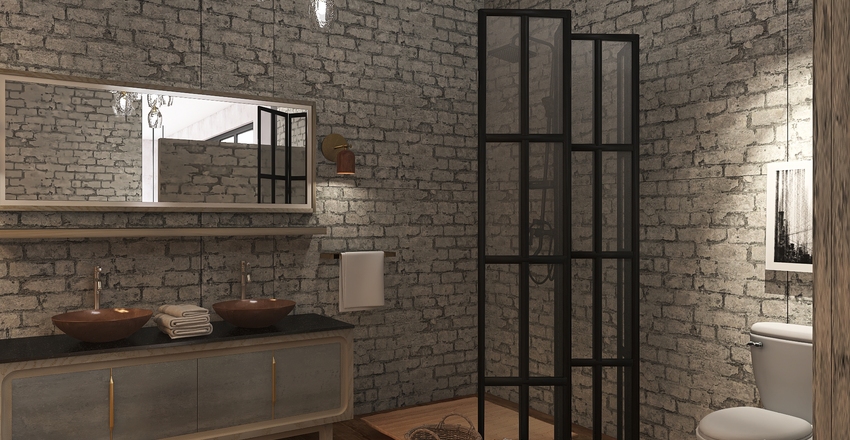Downtown Loft Interior Design Render