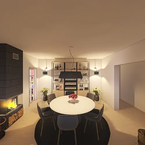 dinning room 3d design renderings