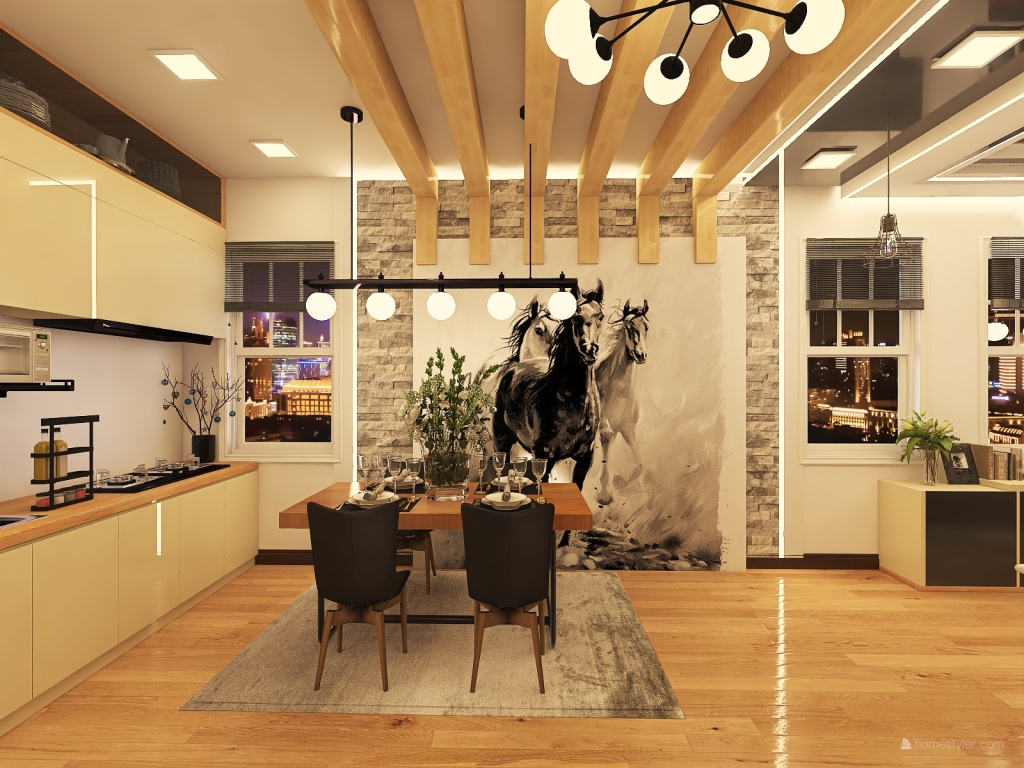Black Stallion (40 Sqm Condo/Apartment) 3d design renderings