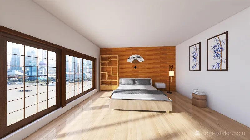 Japanese style home 3d design renderings