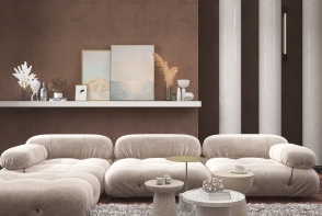 Contemporary WabiSabi livingroom #HSDA2020Commercial Design Rendering