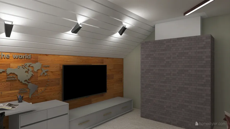 вариант 4 комната подростка 3d design renderings
