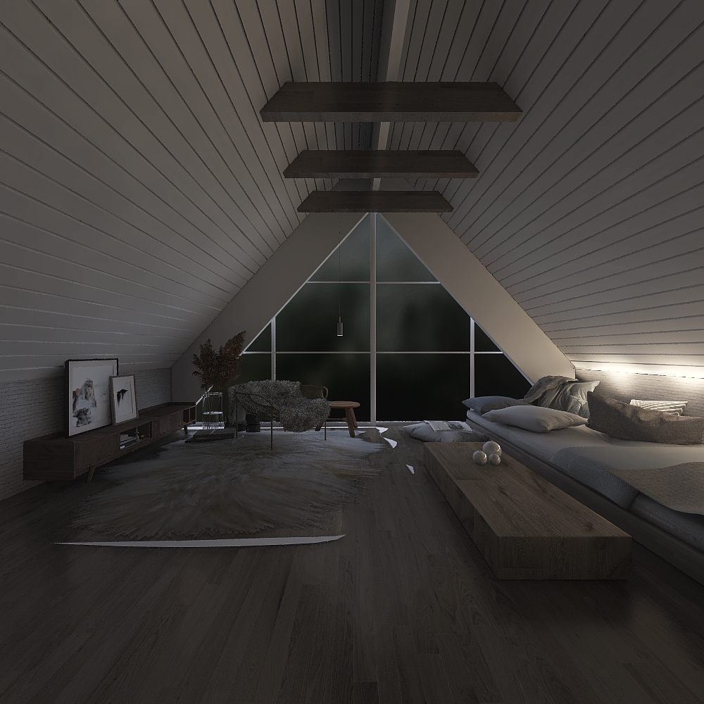 the attic 3d design renderings
