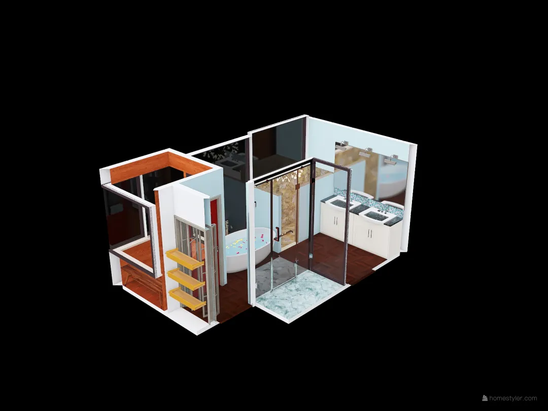 Henry dream Bathroom 3d design renderings