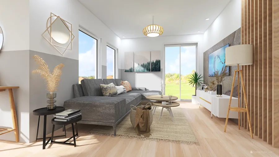 Scandinavian Home 3d design renderings