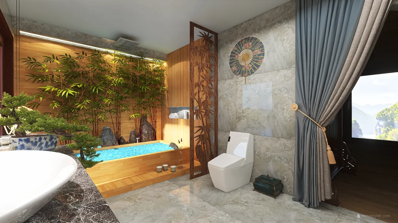 MasterBathroom 3d design renderings