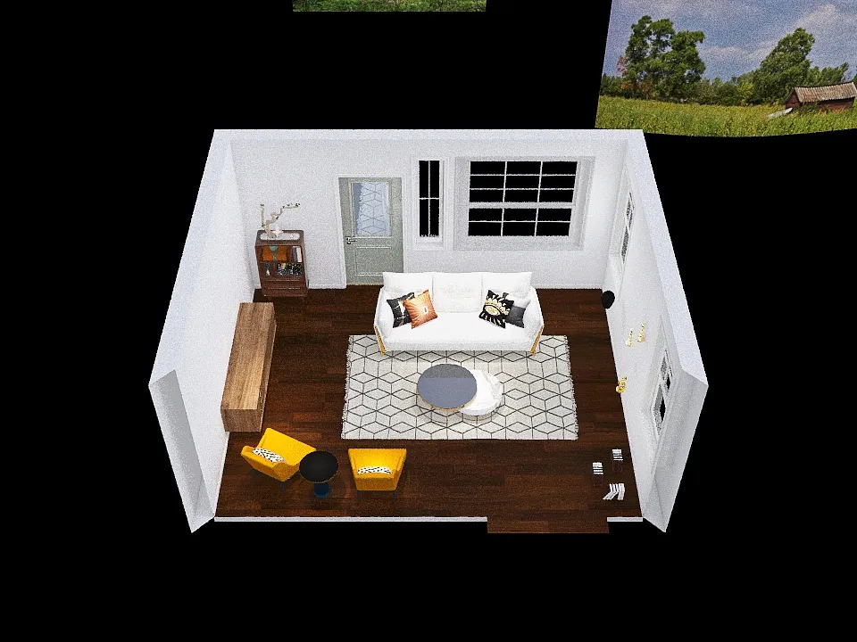 Kelly's Living Space 3d design renderings