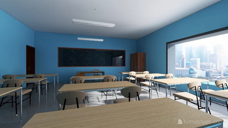 scuola 3d design renderings