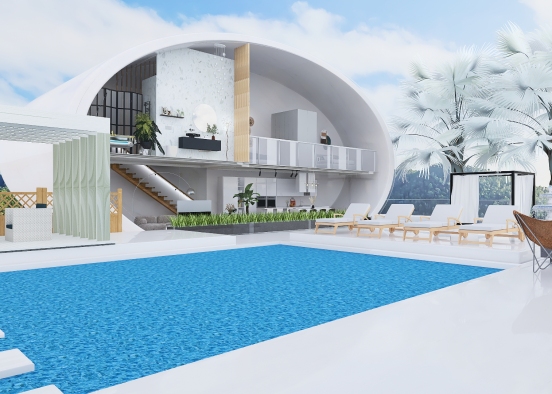 aquamarine villa Design Rendering
