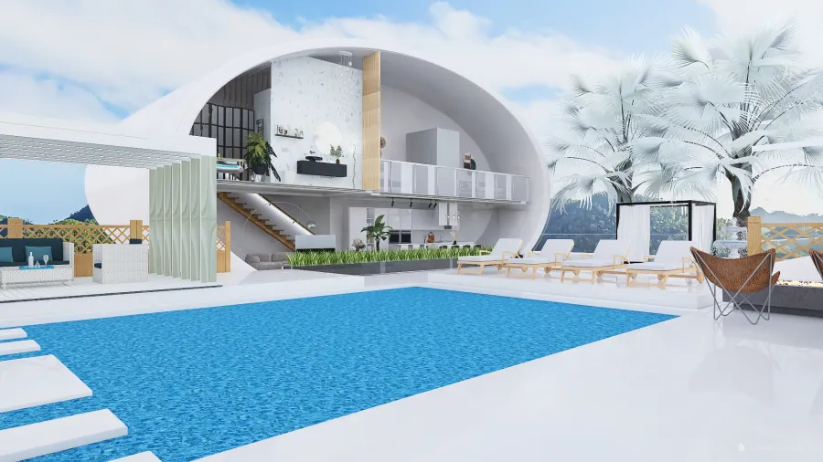 aquamarine villa 3d design renderings