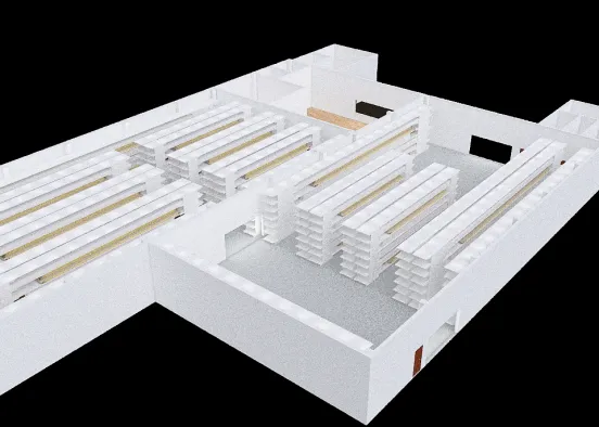 Traffi Warehouse Option 2 - 2.5 m aisles Design Rendering