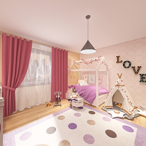 baby room 1 3d design renderings