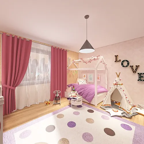 baby room 1 3d design renderings