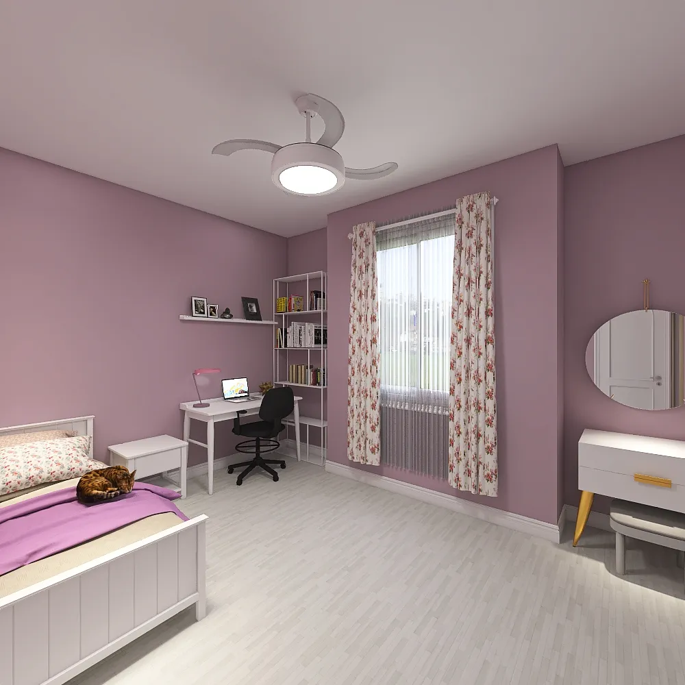 Mai's bedroom 3d design renderings