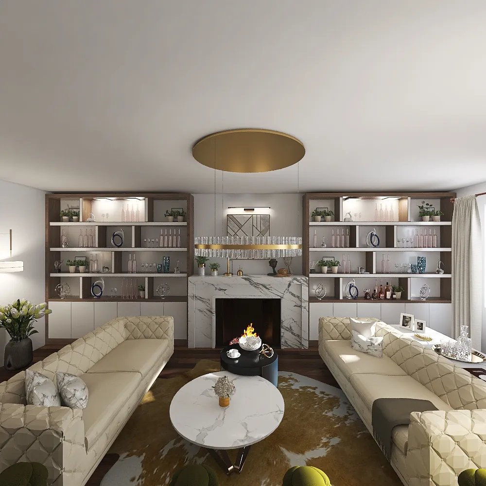 NYIAD living room 3d design renderings