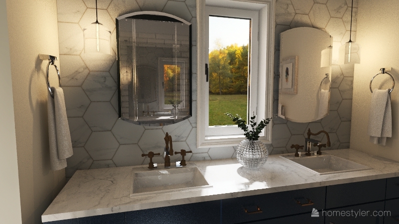Shore Bathroom 3d design renderings