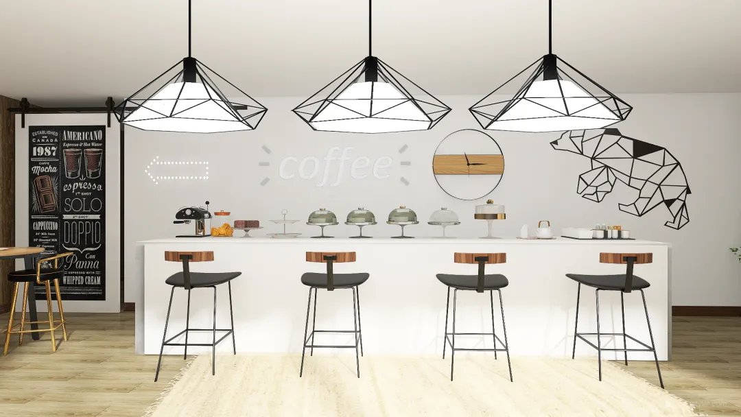 Coffee/Bakery<3 3d design renderings