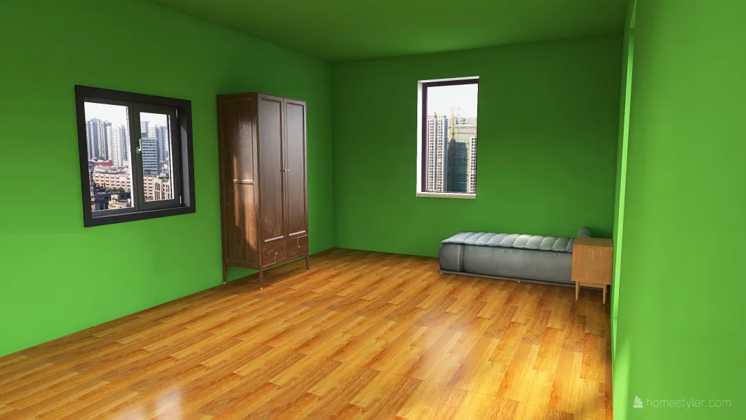 Yoni's Bedroom 3d design renderings