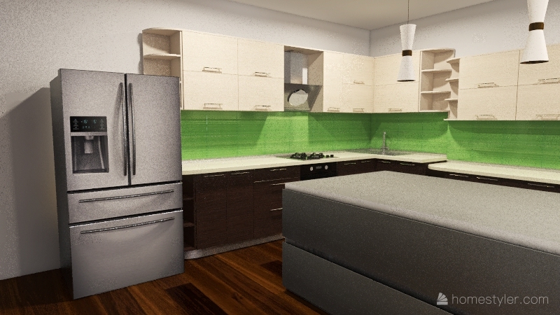 Kitchen Nook 3d design renderings
