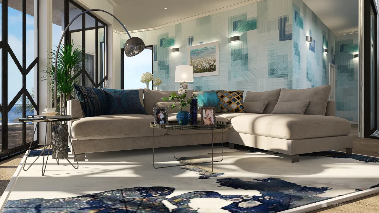 Costal Contemporary Blue White UnnamedSpace 3d design renderings