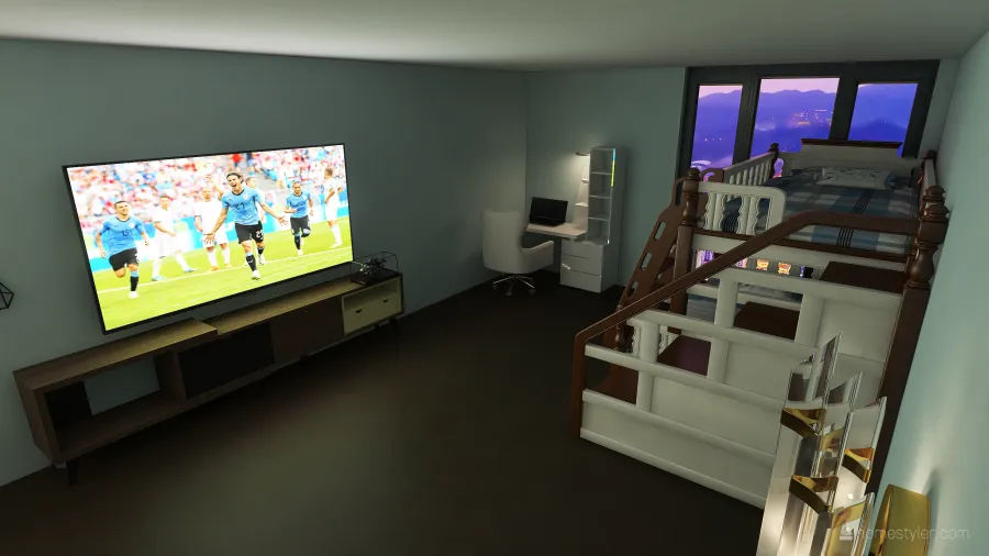 Noah's Bedroom 3d design renderings