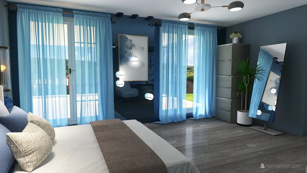 MasterBedroom 3d design renderings