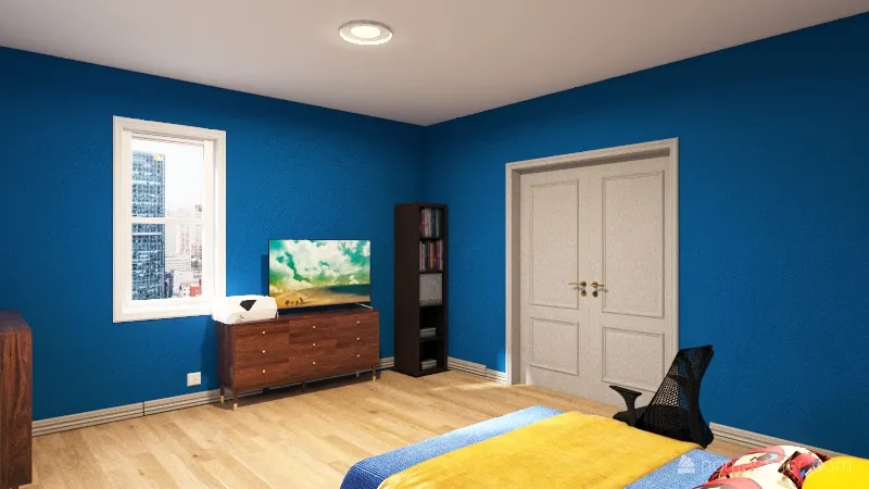CJ bedroom 3d design renderings