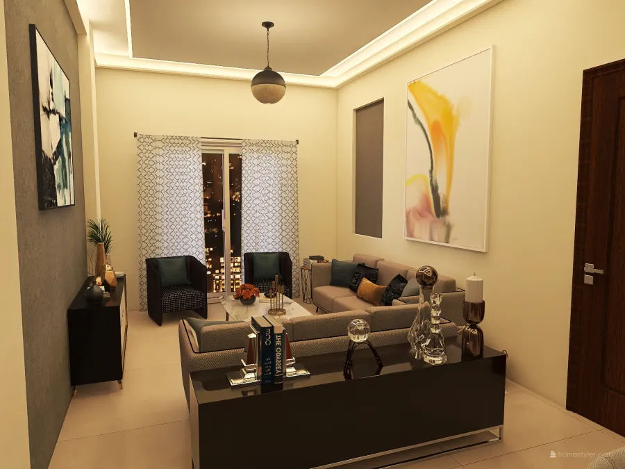 LIVING ROOM 3d design renderings
