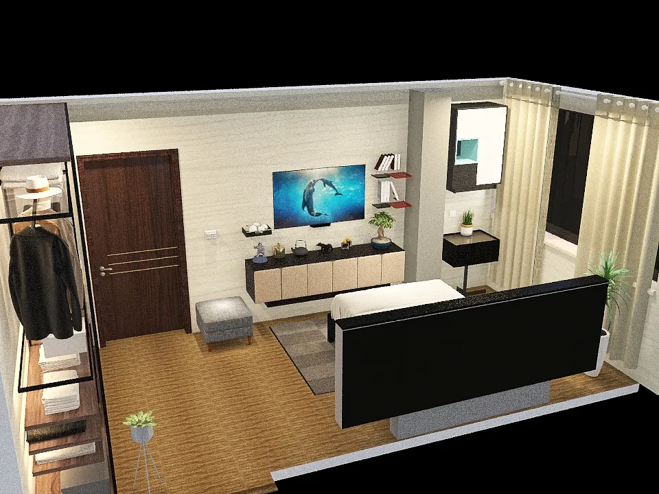 Copy of Bedroom 1 3d design renderings
