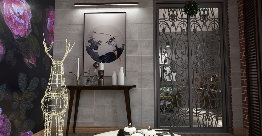 Zoe's house in the park Interior Design Render