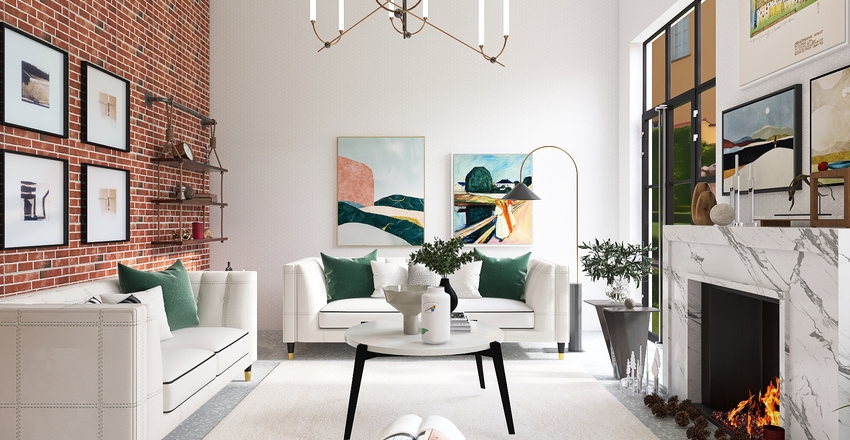 Zoe's house in the park Interior Design Render