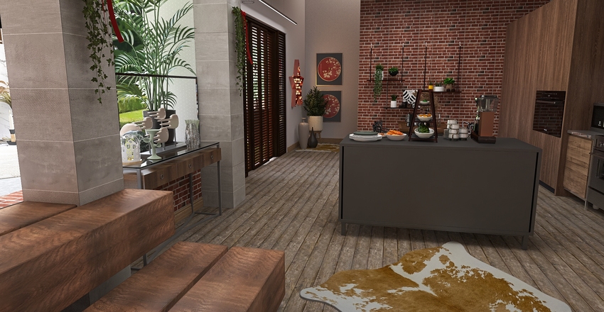 Zoe's house in the park Interior Design Render
