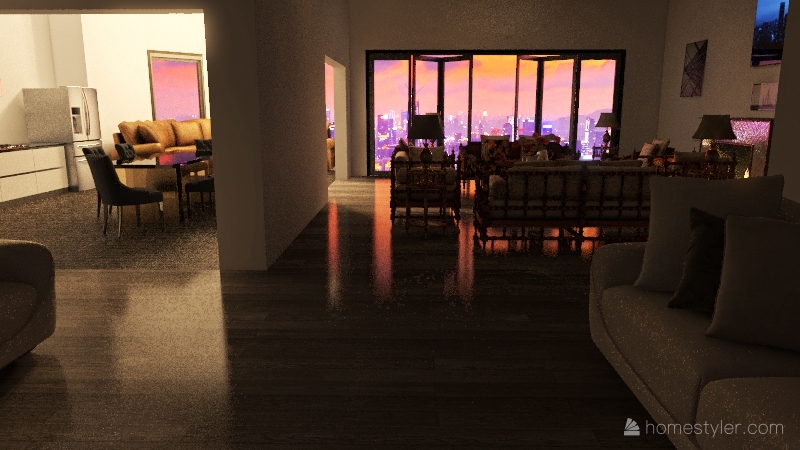 Snowflake Interior Design Render